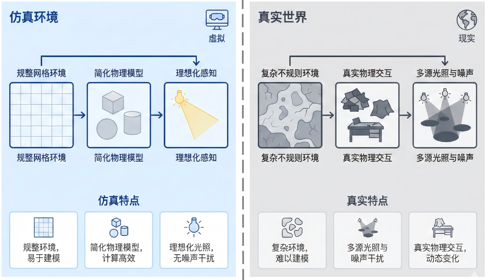 从仿真到现实：Sim2Real 挑战